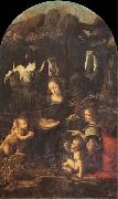 LEONARDO da Vinci, The Virgin of the rocks